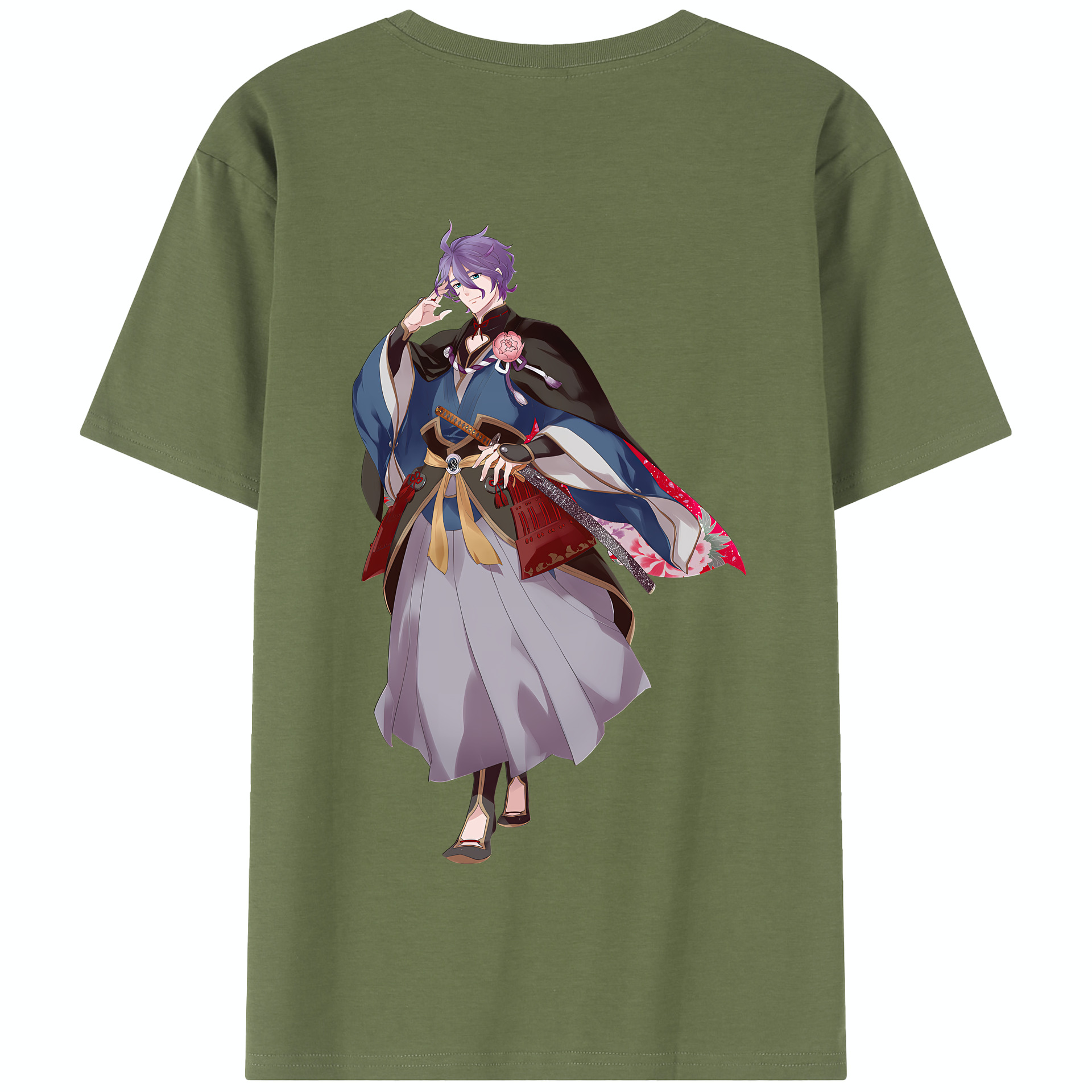 （画像用） 刀剣乱舞 Touken Ranbu 綿100％半袖Tシャツ（背面プリント）